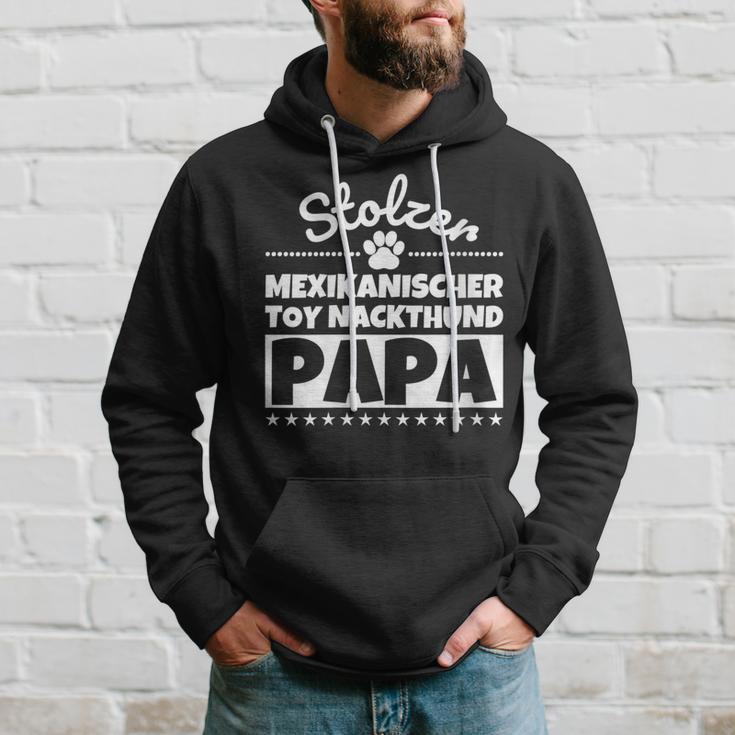 Damen Stolzer Mexikanischer Toy-Nackthund Papa Mit-Ausschnitt Kapuzenpullover Geschenke für Ihn