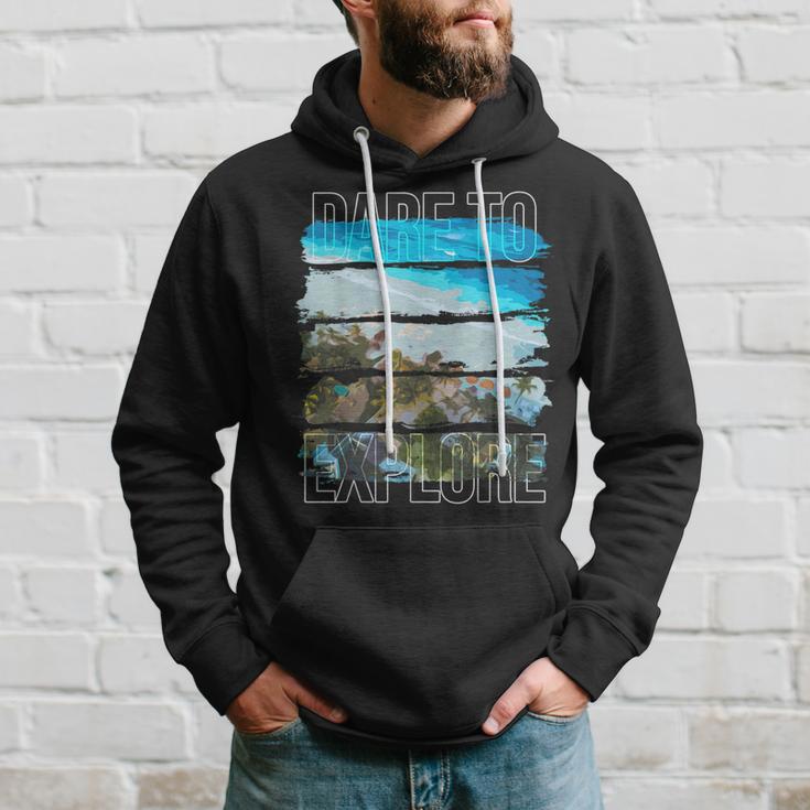 Dare To Explore Beach Hoodie Gifts for Him