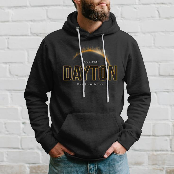 Dayton Ohio America 2024 Path Of Totality Solar Eclipse Hoodie Gifts for Him