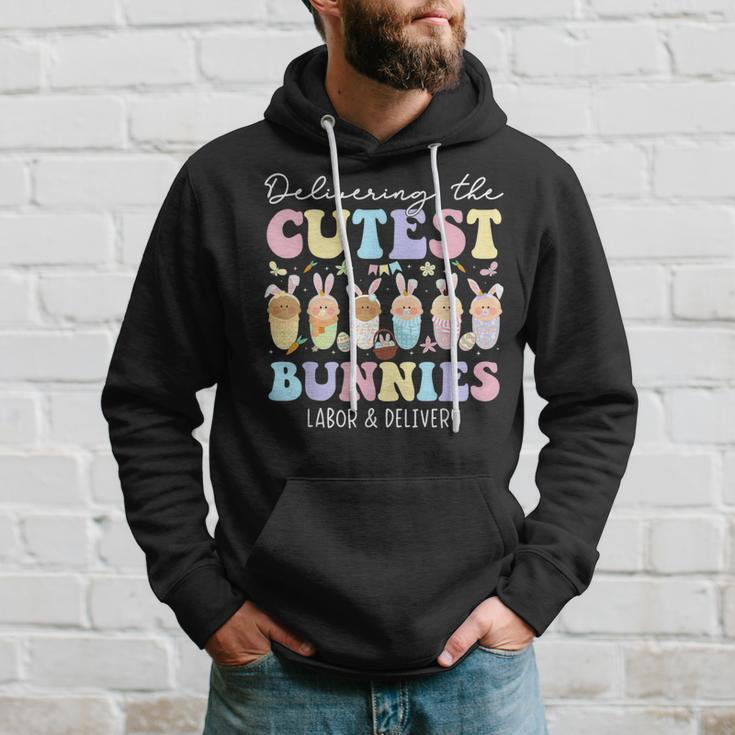 Delivering The Cutest Bunnies Easter Labor & Delivery Nurse Hoodie Gifts for Him