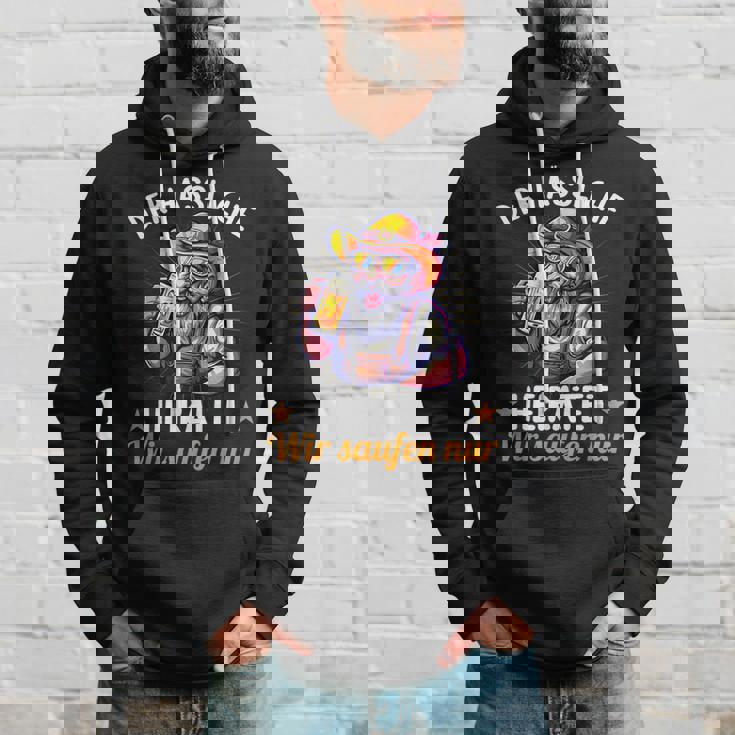 Der Hässliche Heiratet Wir Saufen Jga Junggesellenabschied Hoodie Geschenke für Ihn