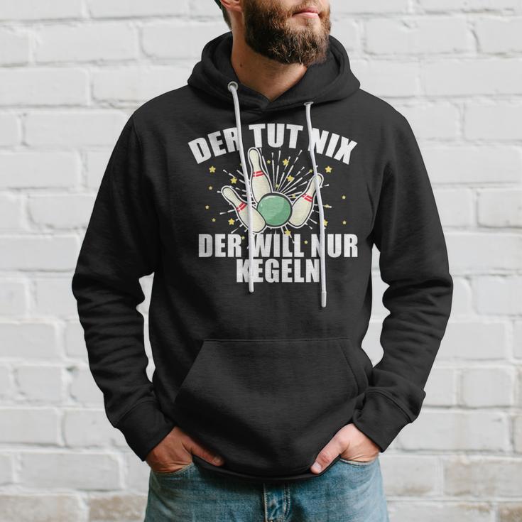 Der Tut Nix Der Will Nur Kegeln Für Den Kegelclub Hoodie Geschenke für Ihn