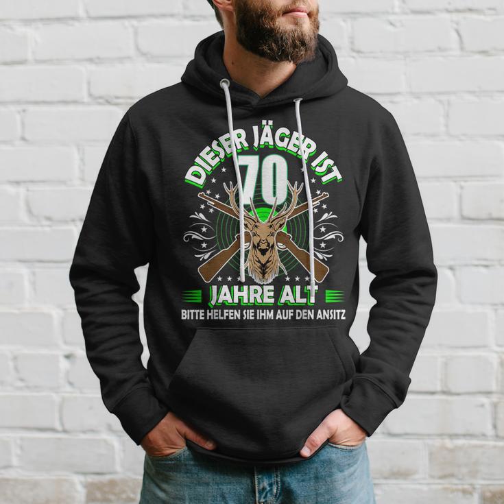 Dieser Jäger Ist 70 Jahre Old 70Th Birthday Hunter S Kapuzenpullover Geschenke für Ihn