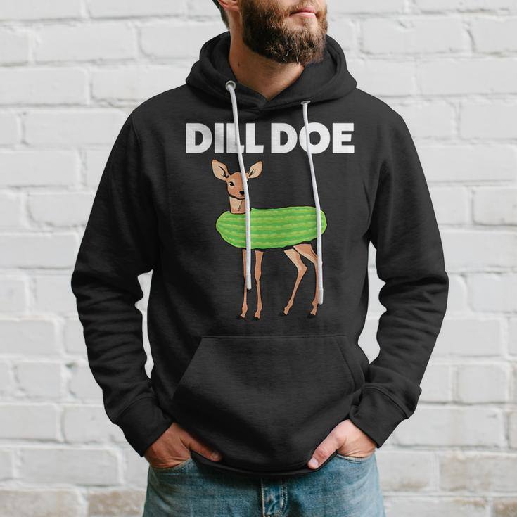 Dill Doe Nature Deer Redneck Pickle Animal Adult Humor Hoodie Gifts for Him
