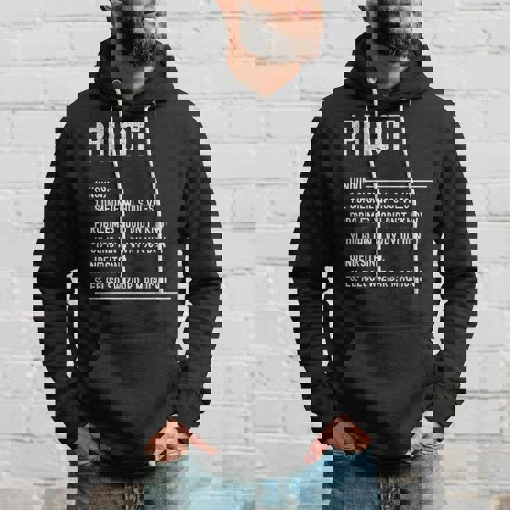 Divertido Título De Trabajo De Pilot Definition Sudadera Regalos para él