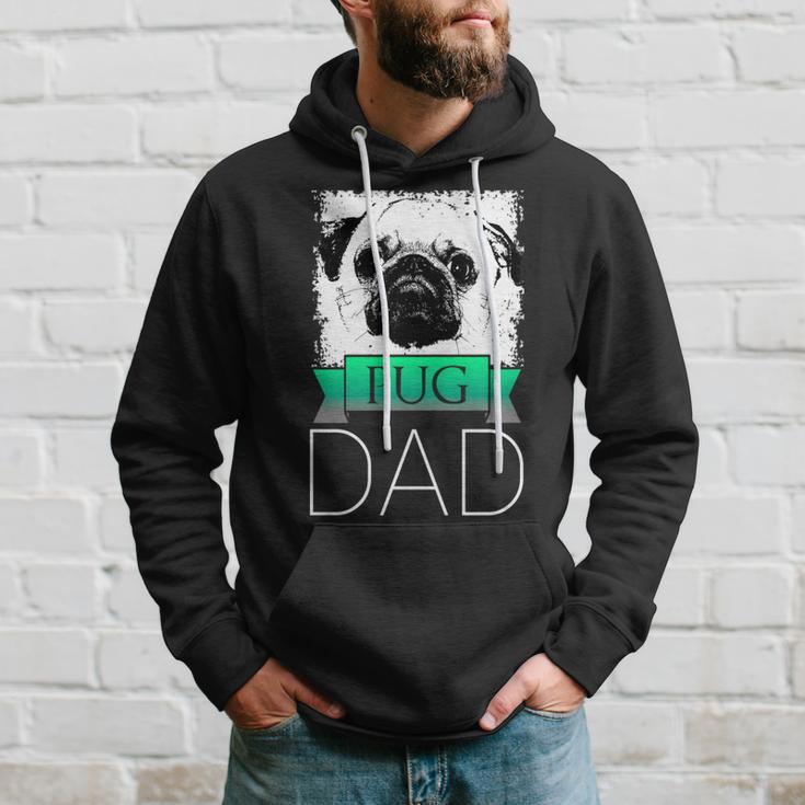 Dog Dad Pug Hunde Mops Papa Kapuzenpullover Geschenke für Ihn