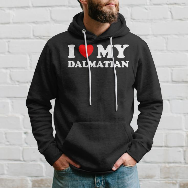 Dog Lovers Heart I Love My Dalmatian Hoodie Gifts for Him