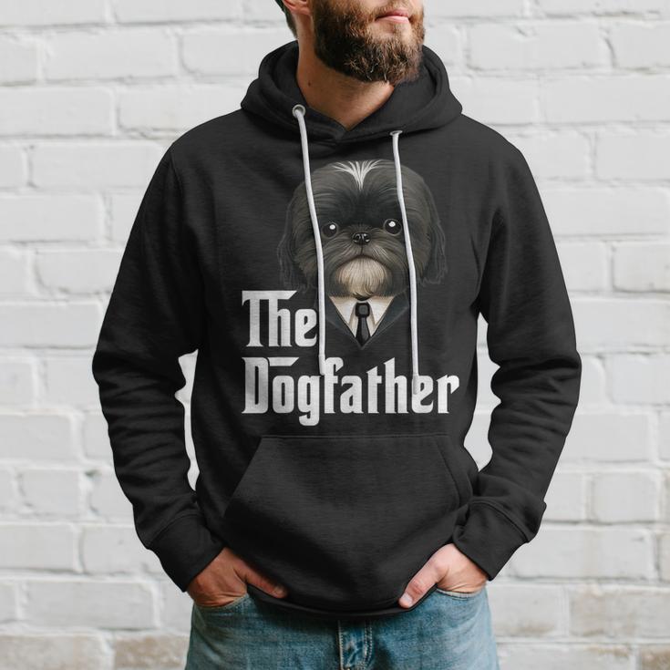 The Dogfather Shih Tzu Dad Shih Tzu Papa Lustiger Hundebesitzer Kapuzenpullover Geschenke für Ihn