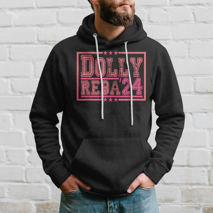 Dolly And Reba For President Pink Hoodie Gifts for Him
