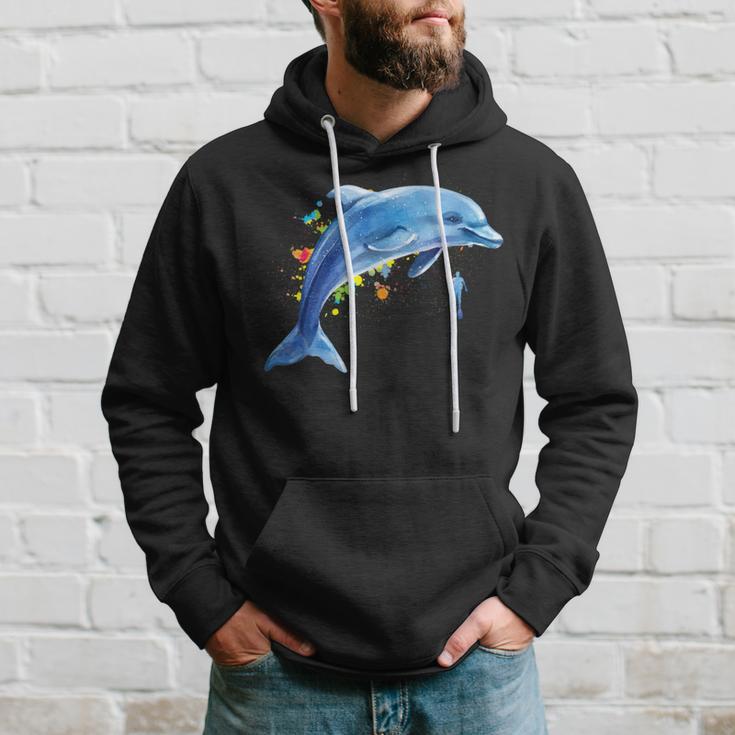 Dolphin Diver Whales Tümmler Dolphin Hoodie Geschenke für Ihn