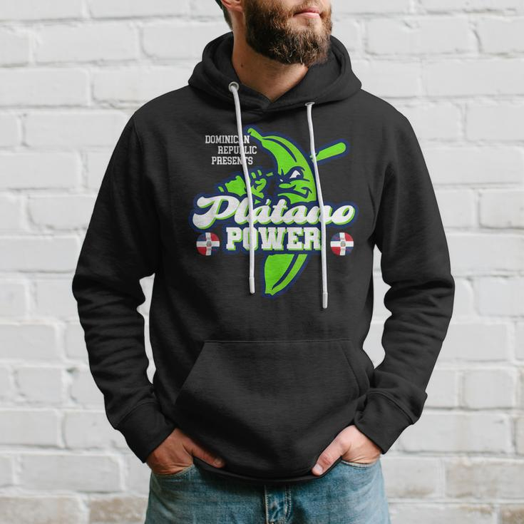 Dominican Republic Platano Power Baseball Dr Flag Hoodie Gifts for Him