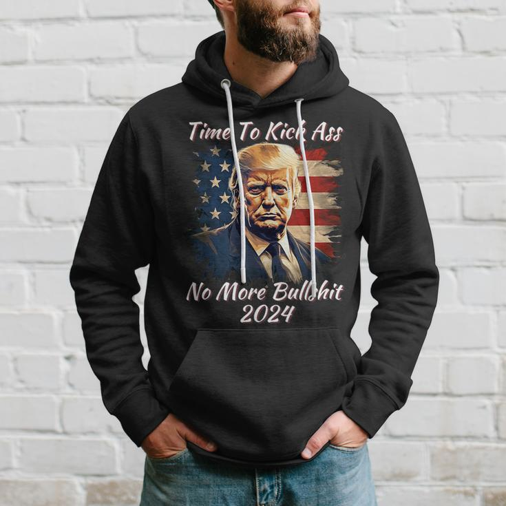 Donald Trump My President 2024 America Shot Flag Hoodie Gifts for Him