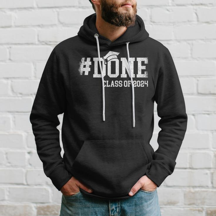 Done Class Of 2024 Senior 2024 Graduation 24 Hoodie Gifts for Him