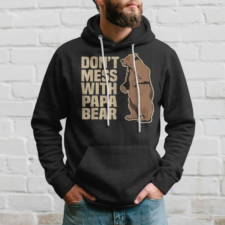 Don't Mess With Papa Bear Family Matching Father's Day Hoodie Gifts for Him