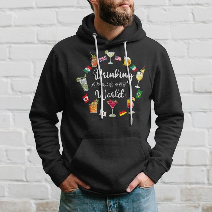 Drinking Around The World Vacation Drinking Showcase Hoodie Gifts for Him