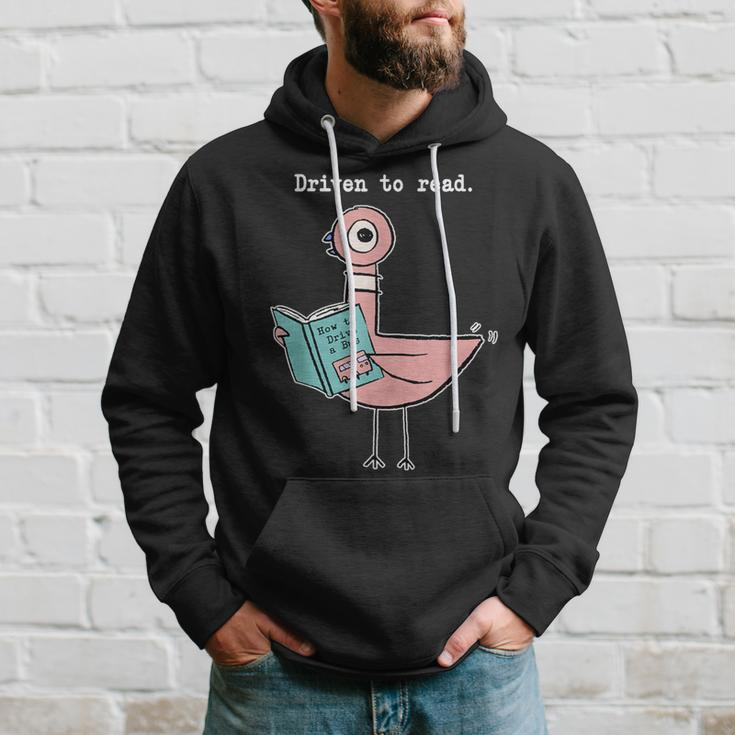 Driven To Read Pigeon Library Reading Books Reader Hoodie Gifts for Him