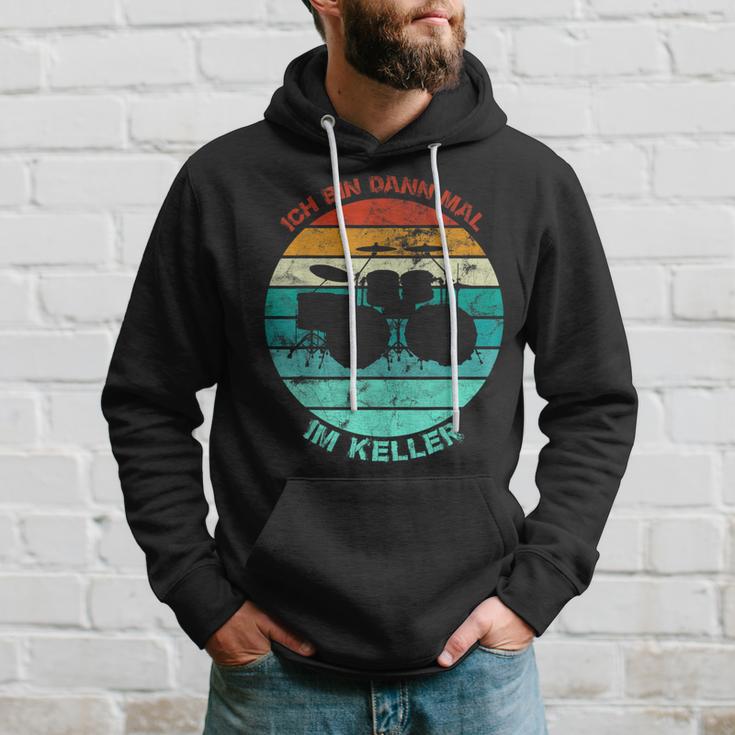 Drum Drum Drum Ich Bin Dann Mal Im Keller Vintage Hoodie Geschenke für Ihn