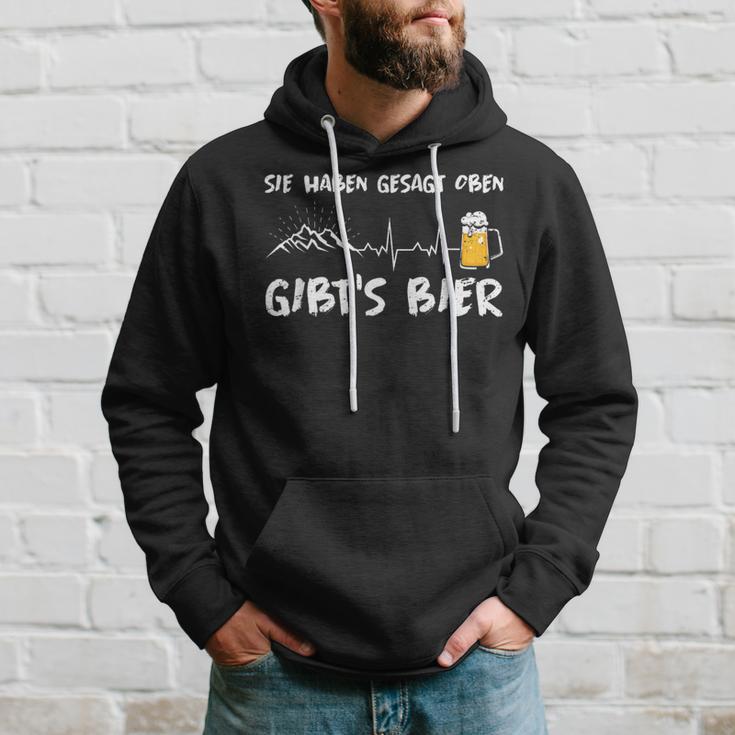 Du Haben Gesagt Oben Gibt's Bier Berge Wander Hoodie Geschenke für Ihn