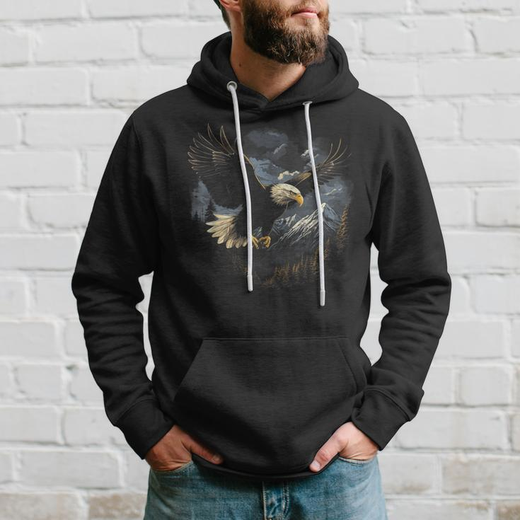 Eagle Bird Mountains Hoodie Gifts for Him