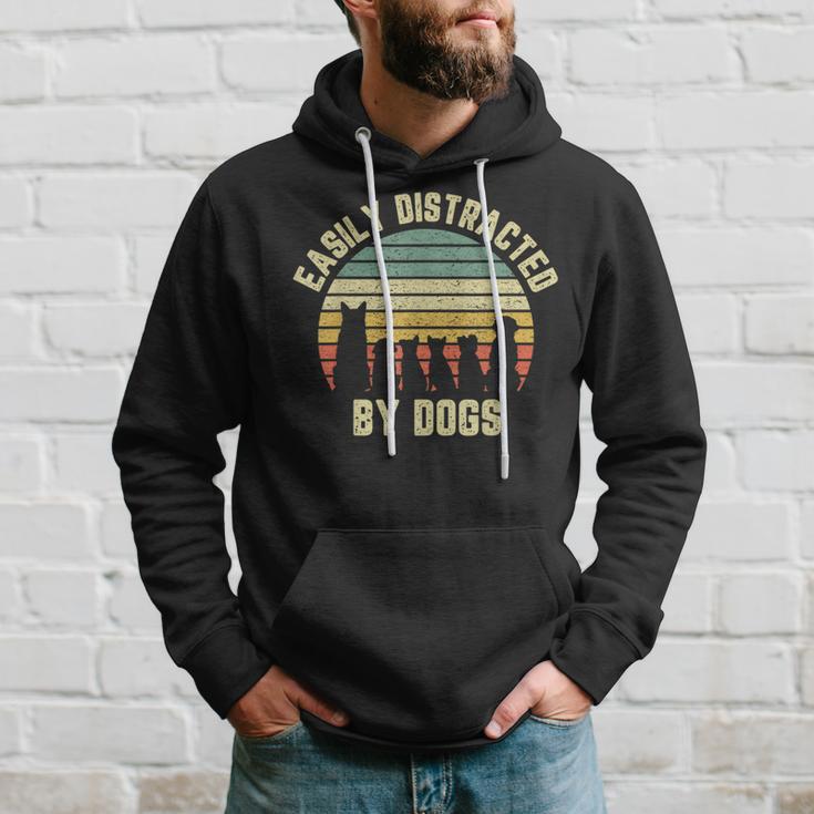 Easily Distracted By Dogs Dog Dog LoverHoodie Gifts for Him