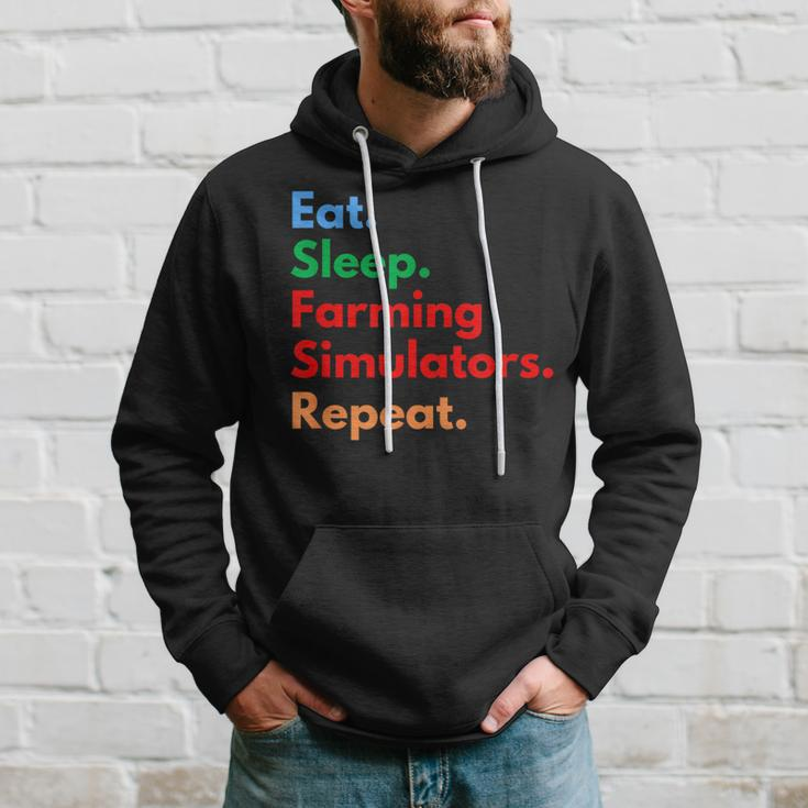 Eat Sleep Farming Simulators Repeat For Farming Lovers Hoodie Gifts for Him