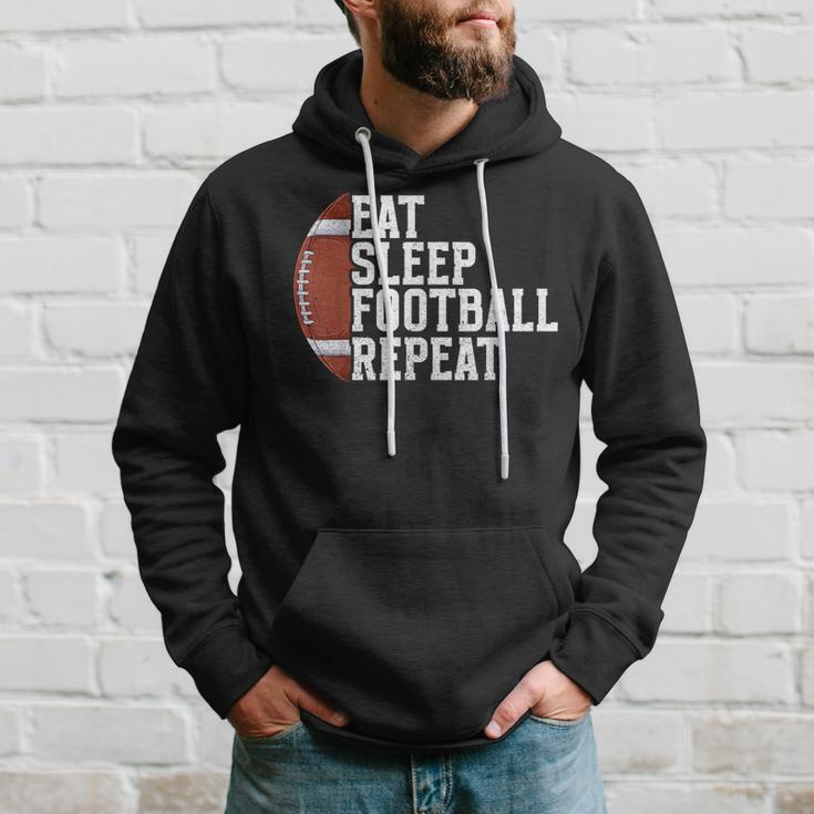 Eat Sleep Football Repeat Football Player Football Hoodie Gifts for Him