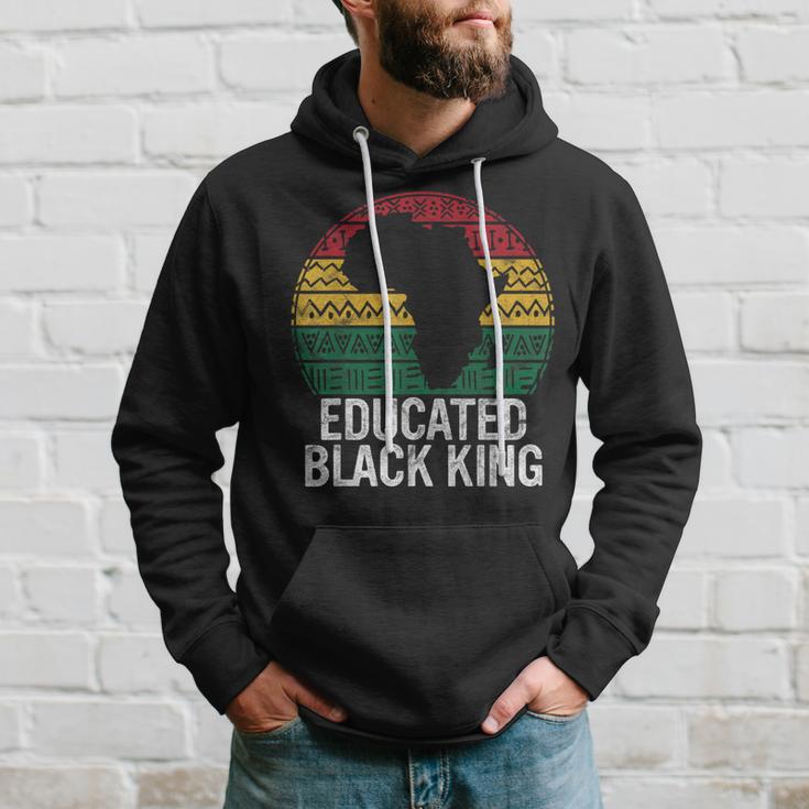 Educated Black King History Month African Pride Teacher Hoodie Gifts for Him