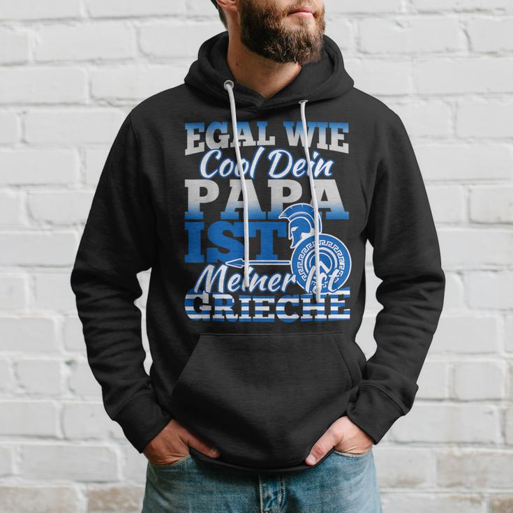 Egal Wie Cool Dein Papa Ist Meiner Ist Greieche Kapuzenpullover Geschenke für Ihn