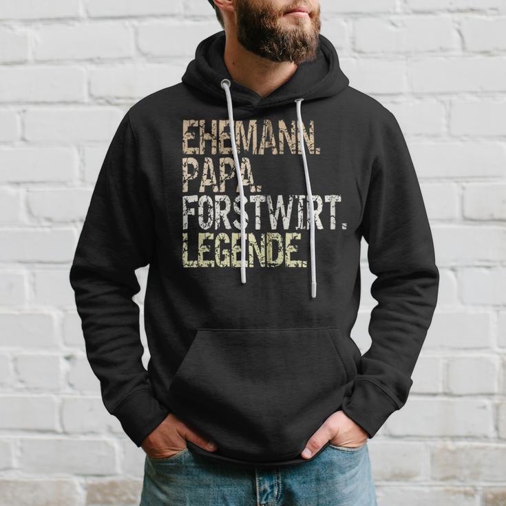 Ehemann Papa Forstwirt Legende Förster Waldarbeiter Outfit Kapuzenjacke Kapuzenpullover Geschenke für Ihn