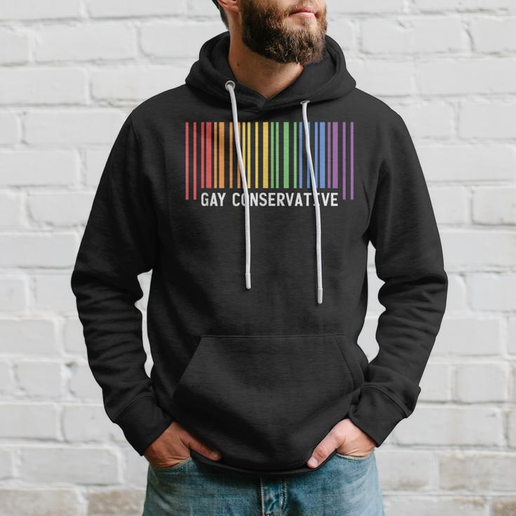 Election Gay Republican Conservative Barcode Hoodie Gifts for Him