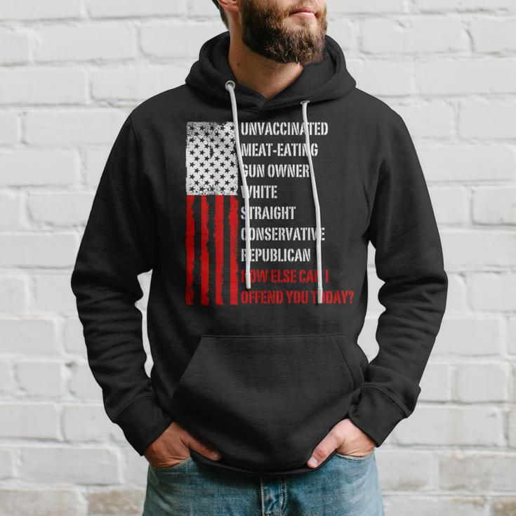 How Else Can I Offend You Today Saying Quote Usa Flag Hoodie Gifts for Him