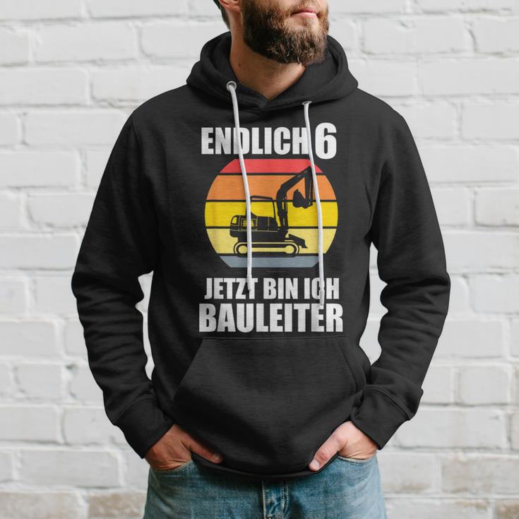 Endlich 6 Builder 6Th Birthday Digger Kapuzenpullover Geschenke für Ihn