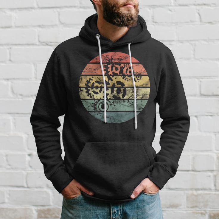 Engineering Cogs Mechanical Engineer Idea Vintage Cog Hoodie Gifts for Him