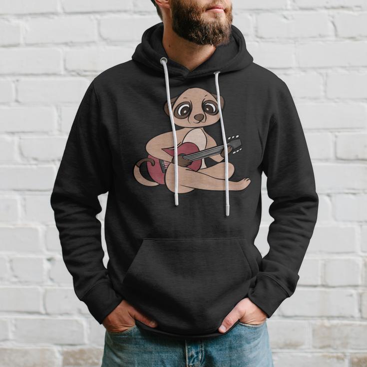 Erdmännchen Gitarrist Hobby-Musiker Kapuzenpullover Geschenke für Ihn