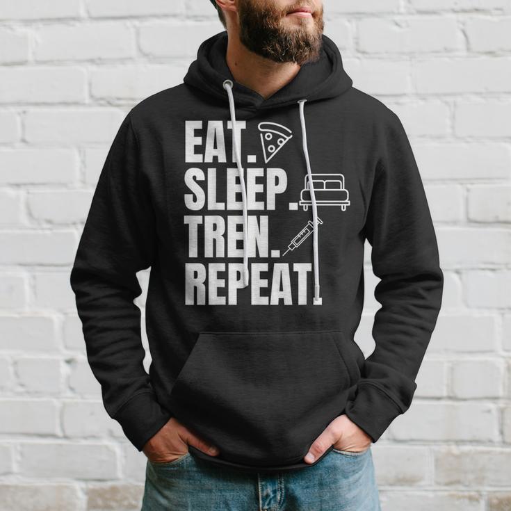 Essen Sleeep Tren Repeat Gym Trenbolon Kapuzenpullover Geschenke für Ihn