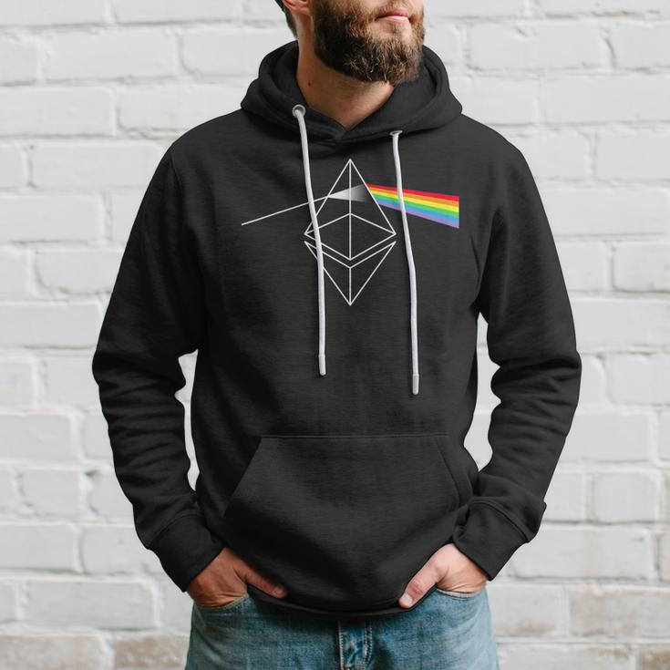 Eth Logo I Dark Vintage 70S Rock Hoodie Geschenke für Ihn