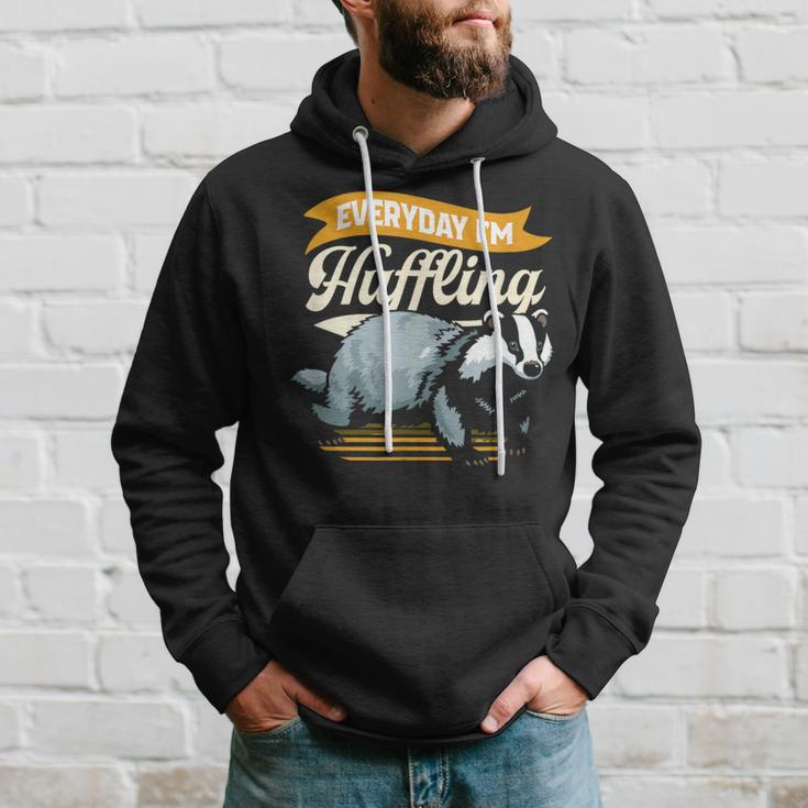 Everyday I'm Huffling Huffle Badger Hoodie Gifts for Him