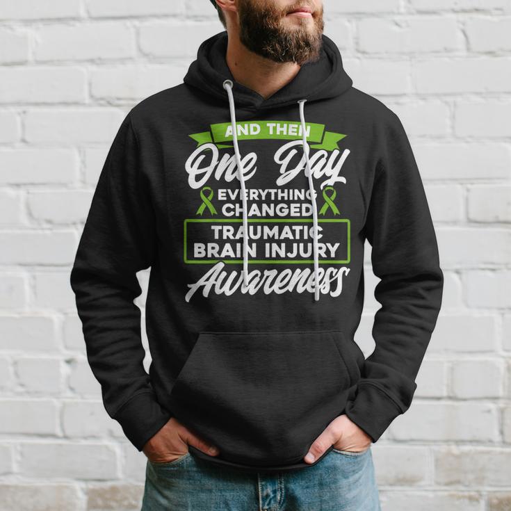 Everything Changed Traumatic Brain Injury Awareness Hoodie Gifts for Him