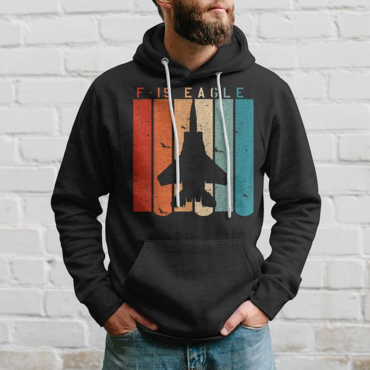 F-15 Eagle Jet Fighter Retro Vintage Style Airplane Hoodie Gifts for Him