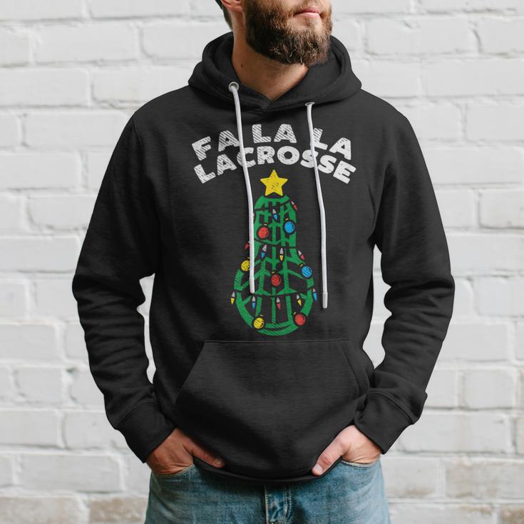 Fa La Lacrosse Christmas Lax Player Goalie Team Hoodie Gifts for Him