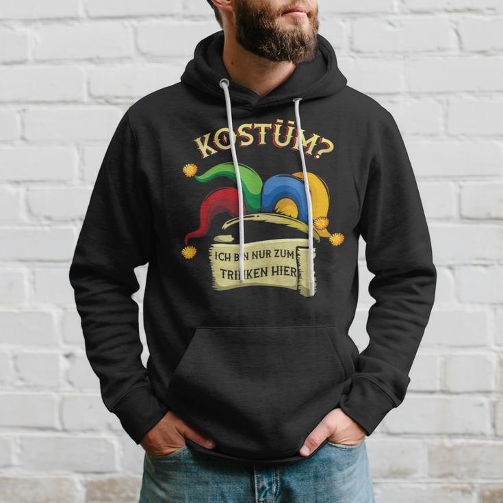 Fancy Dress Ich Bin Nur Zum Trinken German Langu Hoodie Geschenke für Ihn