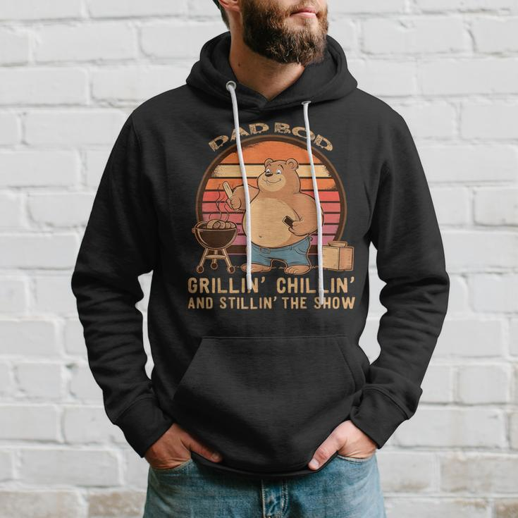 Fathers Day Dad Bod Bear Hoodie Gifts for Him