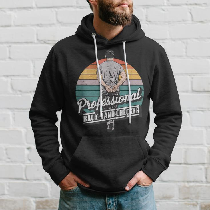 Father's Day Quote Professional Back Hand Checker Dads Hoodie Gifts for Him