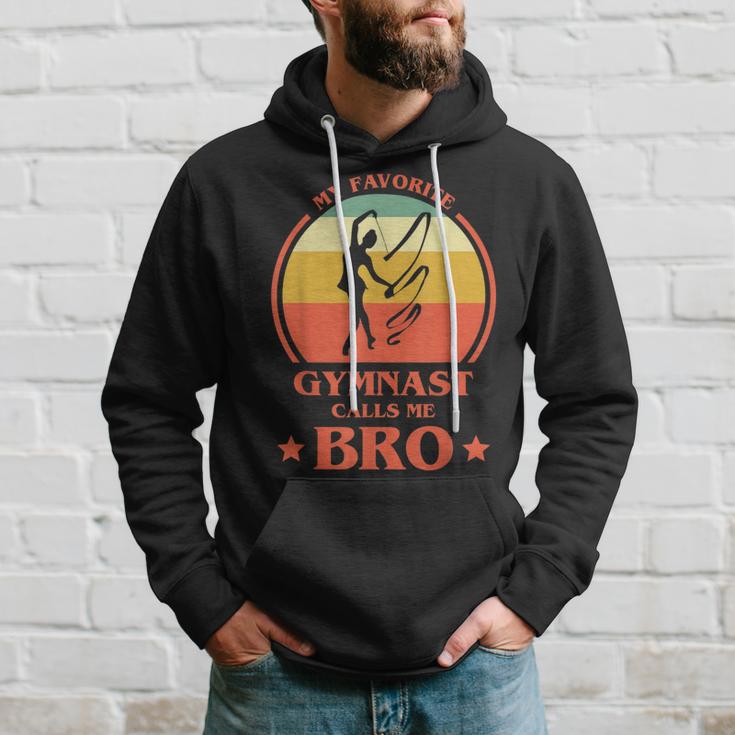 My Favorite Gymnast Calls Me Bro Gymnastics Brother Hoodie Gifts for Him