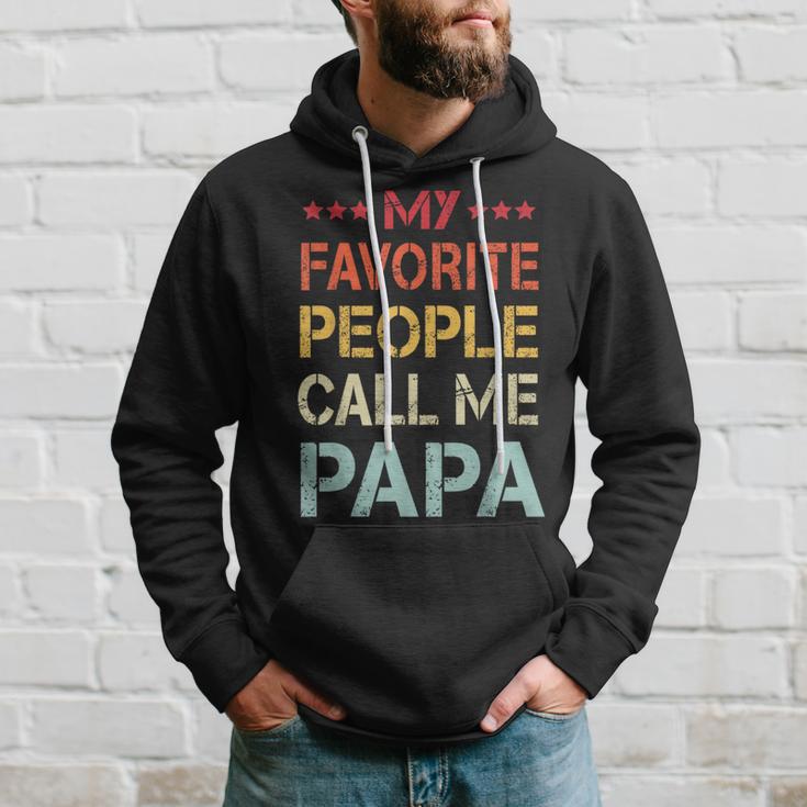 My Favorite People Call Me Papa Father's Day Hoodie Gifts for Him