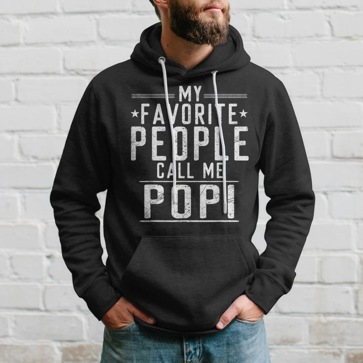 My Favorite People Call Me Popi Grandpa Father's Day Hoodie Gifts for Him