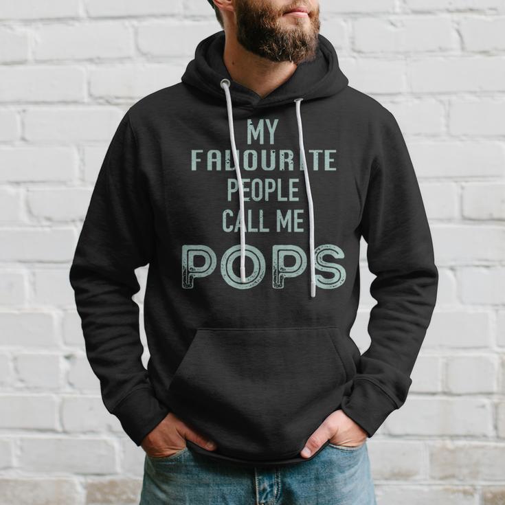 My Favourite People Call Me Pops Fathers Day Hoodie Gifts for Him