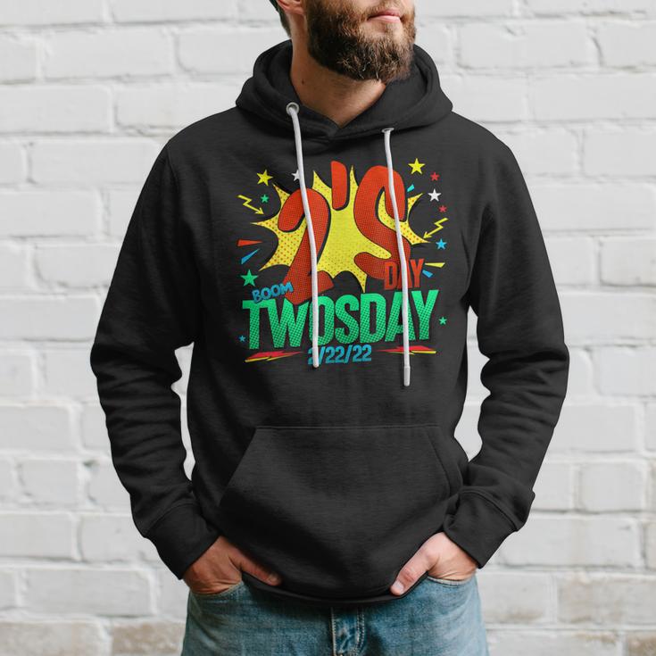 February 22Nd 2022 2-22-22 Happy Twosday 2022 2S Day Hoodie Gifts for Him