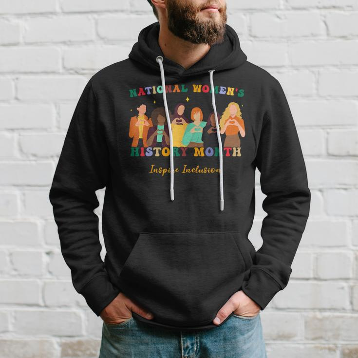 Feminist National Women's History Month Inspire Inclusion Hoodie Gifts for Him