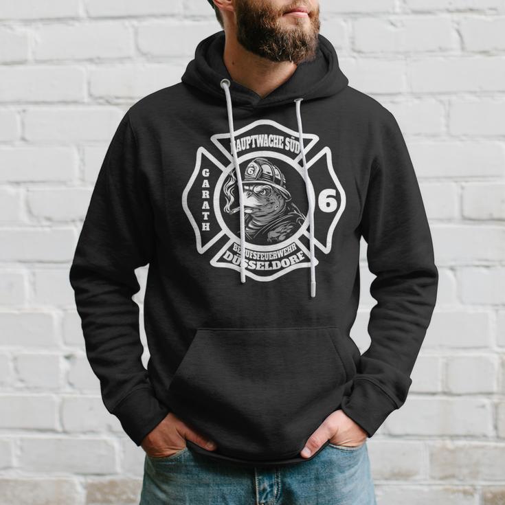 Feuerwehr Schildkröte Feuerwache 6 Nur Rücken Hoodie Geschenke für Ihn